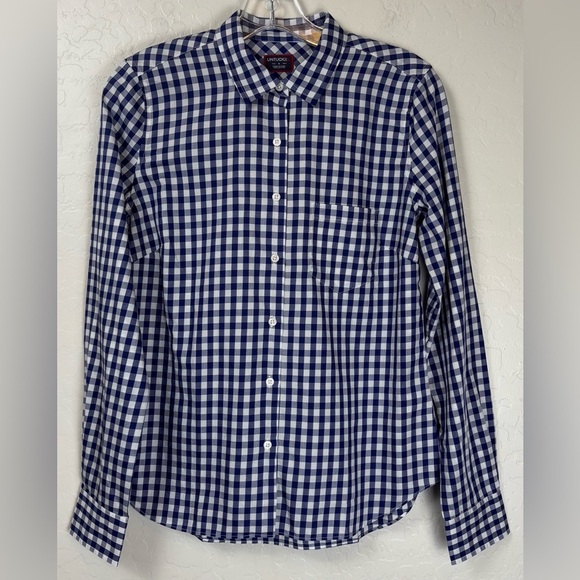 UNTUCKit Tops - NEW UNTUCKit Belleza Blue Gingham Button Down Cottage Preppy Shirt 10 $79 1037‎